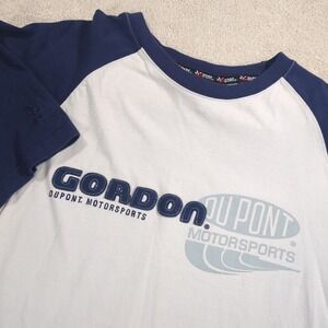 Nascar Jeff Gordon DuPont Chase Authentics Blue Grey Heavy Weight T-shirt Medium